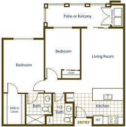  Floor Plan 2x1.5