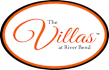 The image is a logo for "The Villas at River Bend".