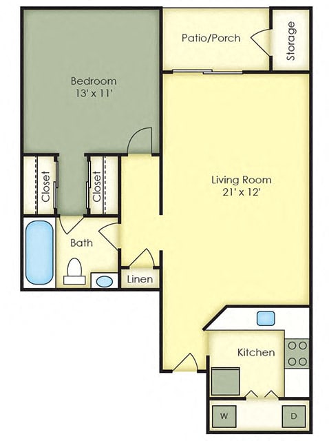 Floor Plan  1-Bedroom_WEB Floor Plan