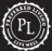 A black and white logo with the letters "PL" in the center.