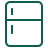 a green neon frame on a black background