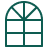 a neon sign of a window on a black