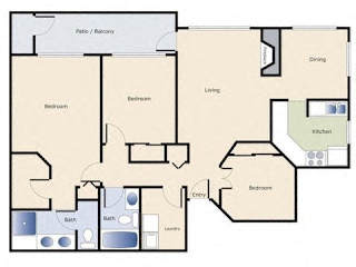Keelers Corner Apartments Dogwood A Floor Plan