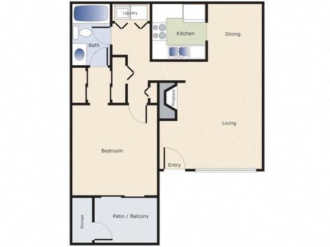 Keelers Corner Apartments Willow A Floor Plan
