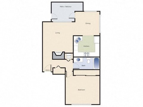 Keelers Corner Apartments Willow B Floor Plan