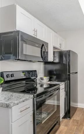 a kitchen with a stove refrigerator and sink  at Village 1373, Greensboro, NC