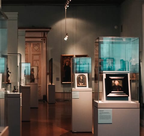 a gallery at the national museum of scotland in edinburgh