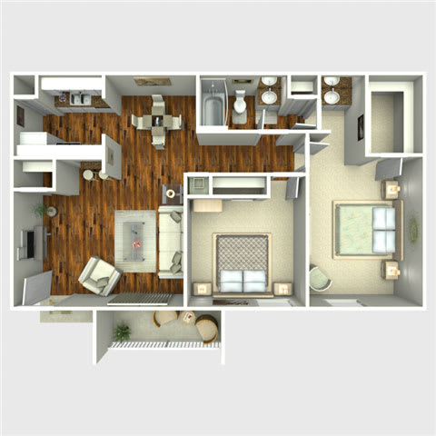 Fandango Floor Plan Fandango Floor Plan at The Quinn at Westchase, Houston, TX, 77077