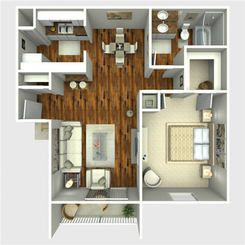 Spur Floor Plan Spur Floor Plan at The Quinn at Westchase, Houston, 77077