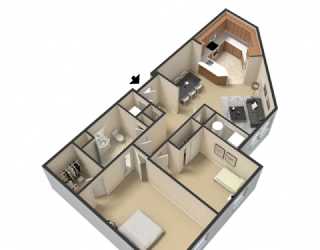 Floor Plan 2 Bedroom