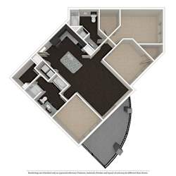 3 Bed 2 bath 1313 -to 1422 SQ.FT. floor plan