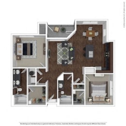  Floor Plan Downtown