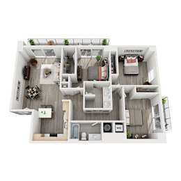  Floor Plan 3 Bed 2 Bath C