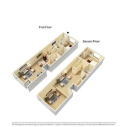 Penthouse Suite Floor Plan at Stonebridge Waterfront, Cleveland, OH, 44113