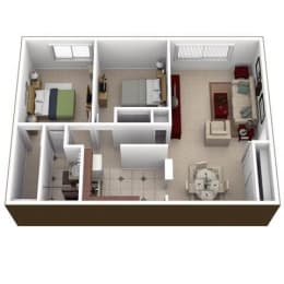 2 bedroom apartment floor plan