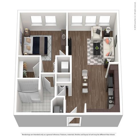 Floor Plan  1 Bedroom