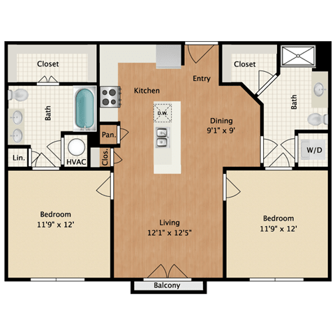 2 bedroom, 2 bathroomat West 39th Street Apartments, Missouri, 64111