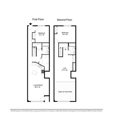 Penthouse Suite Floor Plan at Stonebridge Waterfront, Cleveland, 44113