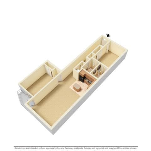 Suite Style C Floor Plan at Stonebridge Waterfront, Cleveland