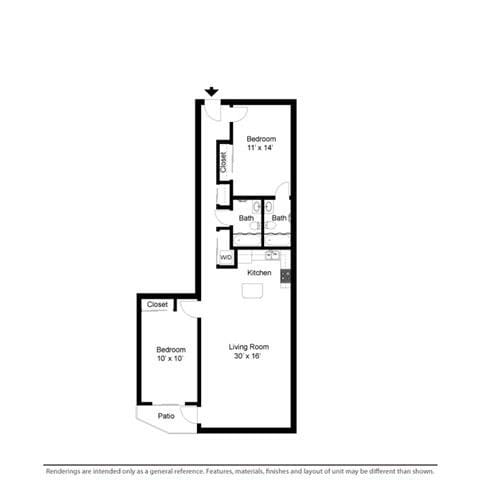 Suite Style C Floor Plan at Stonebridge Waterfront, Ohio