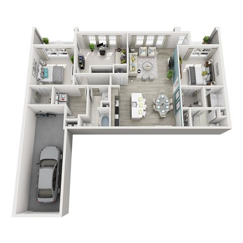 3 Bed 2 Bath Excite Rhapsody Floor Plan 3 Bed 2 Bath Excite Rhapsody Floor Plan at Altis Shingle Creek, Florida