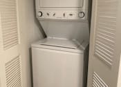 Thumbnail 27 of 41 - Stackable washer and dryer at unit 203, 739 South Ogden Drive.