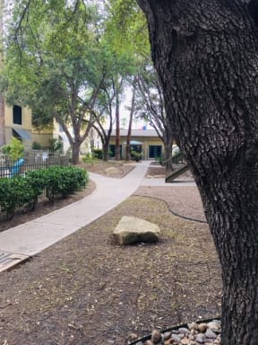 Landscaped courtyards