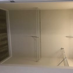 Walk-In Closet with Shelf Organizers Walk-In Closet with Shelf Organizersat CLEAR Property Management , The Lookout at Comanche Hill, San Antonio, Texas