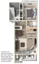 one bedroom one bath floor plan 800 square feet