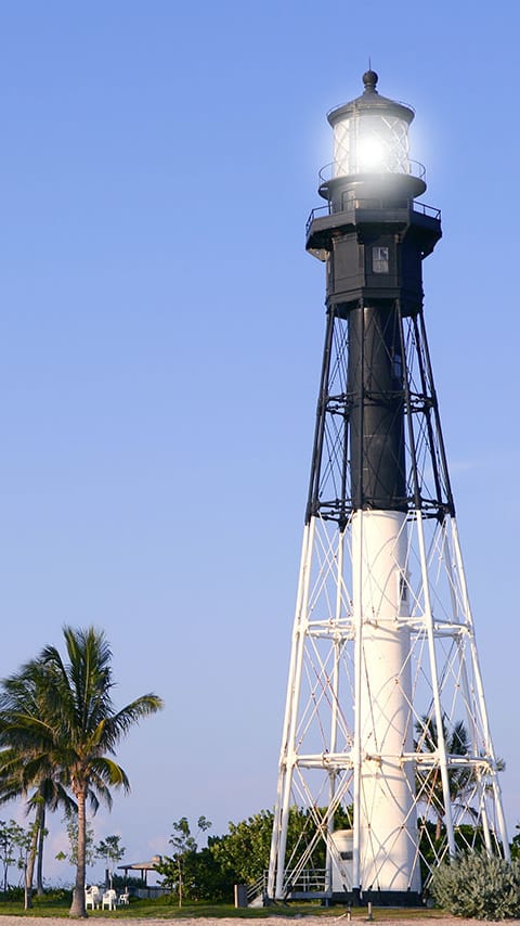 Light house by ocean Eagles Pointe in Pompano Beach Florida at Eagle Pointe, Pompano Beach, FL