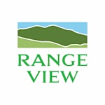 A graphic with the words "Range View" over a picture of a mountain.