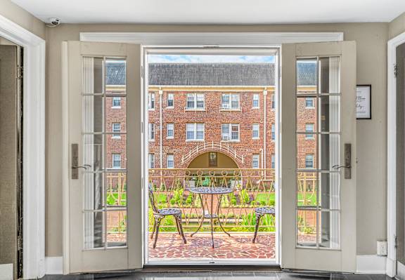 Balcony/patio in select units at Kew Gardens in Washington, DC 20007