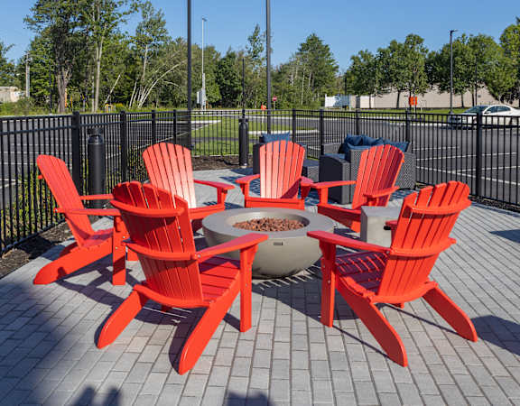 Fire pit at Latitude at South Portland Apartment, Maine, 04106