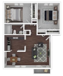 Floor Plan 2 Bedroom Flat