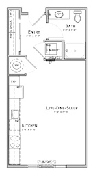 Unit A1-Bent-Studio at 360 at Jordan West best new apartments West Des Moines IA 50266