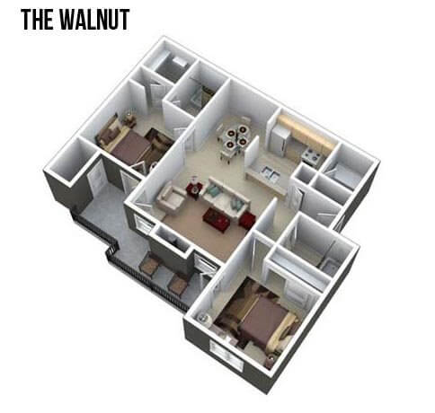 Floor Plan  2 bedroom apartment floor plan