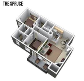 2 bedroom 2 bath apartment floor plan