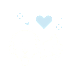 A light blue heart is the central focus of this image.