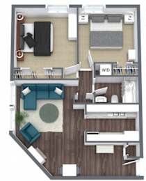  Floor Plan Large Two Bedroom