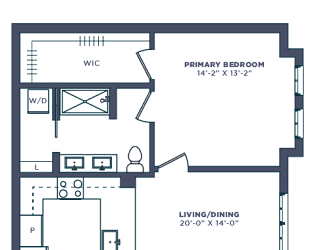 a floor plan of a house with a courtyard