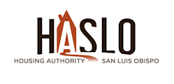 The image is a logo of the Housing Authority of San Luis Obispo.