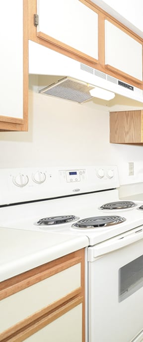 Kitchen with White Appliances