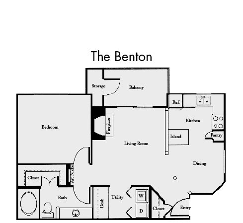 Benton Floor Plan at Mission Gate, Plano, TX, 75024
