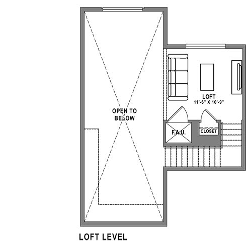 B5 Loft Floor Plan at Baker Block, California, 92626