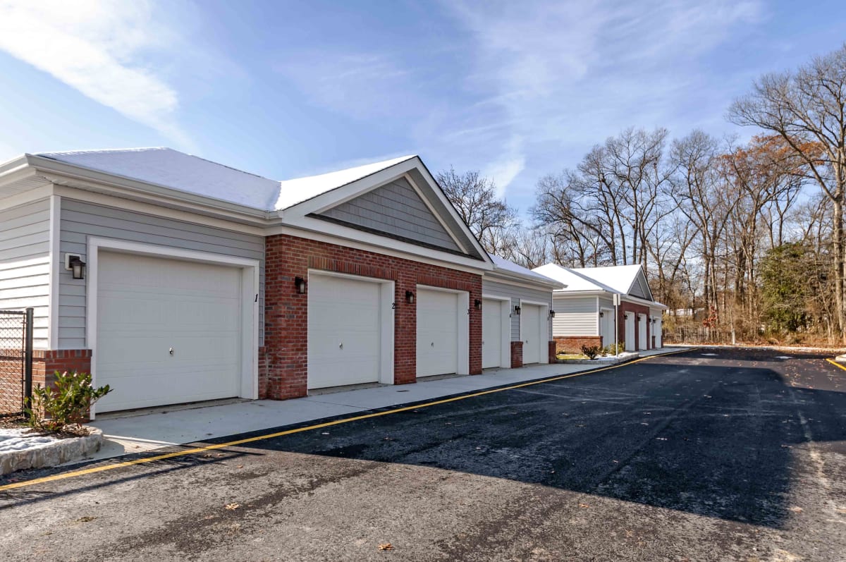 Wayside Point private garages with tree-lined drive - Ocean Township, NJ