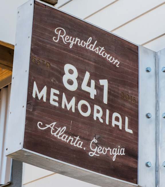 A sign for the 841 Memorial in Atlanta, Georgia.