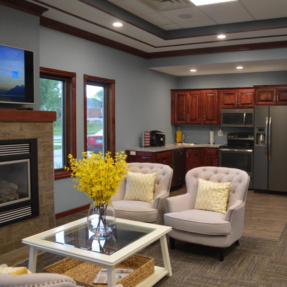 The Legacy Apartments, Grand Forks, ND Beautiful Community Room for Relaxing with or Entertaining Guests