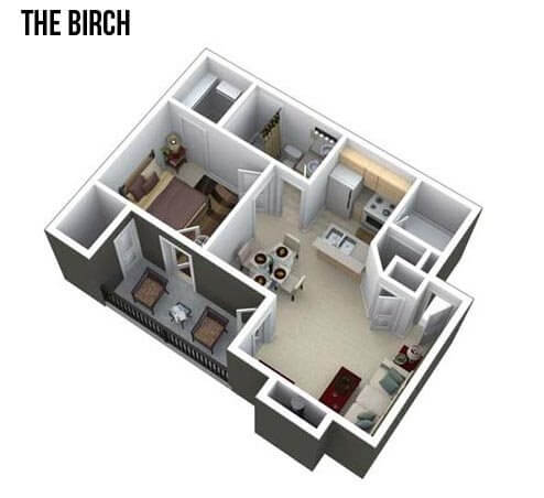 Floor Plan  1 bedroom apartment floor plan