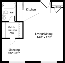 S1 Floor Plan at The Fields of Arlington, Arlington, VA