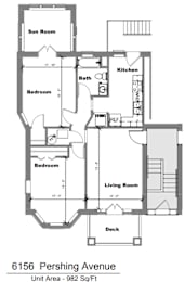  Floor Plan 6156 Pershing Large